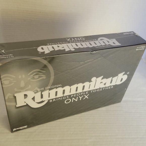 Pressman Games New Rummikub Onyx Special Edition Black Tiles Family Game Boardgame Gift